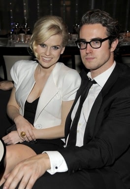Alice Eve with her ex-boyfriend Adam O'Riordan.